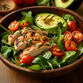 Салат з курячим філе та авокадо